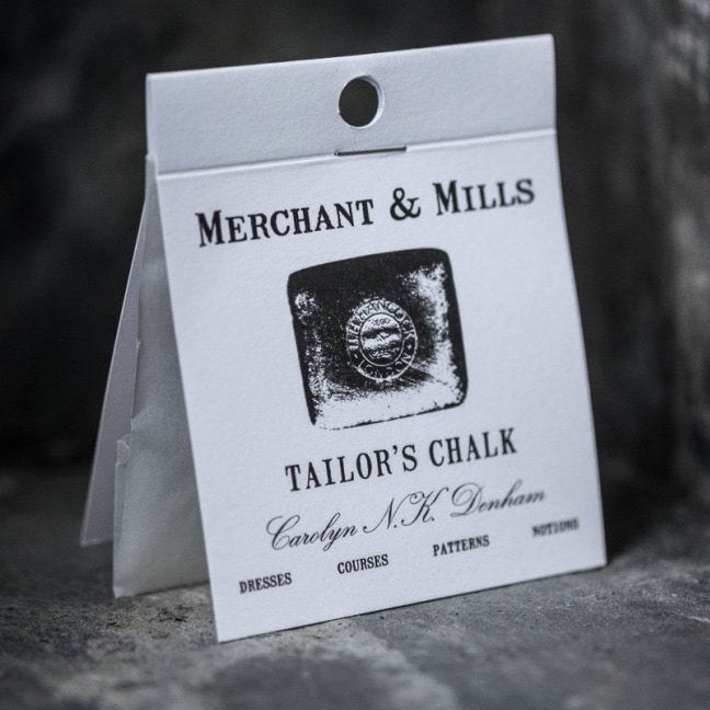 Tailors Chalk White | Merchant & Mills | Stitch Piece Loop | Online Fabric & Sewing Supplies | A carefully curated range focusing on ethically produced & sustainable fabrics of the highest quality, perfect for the modern & considered sewist’s memade wardrobe | Australia