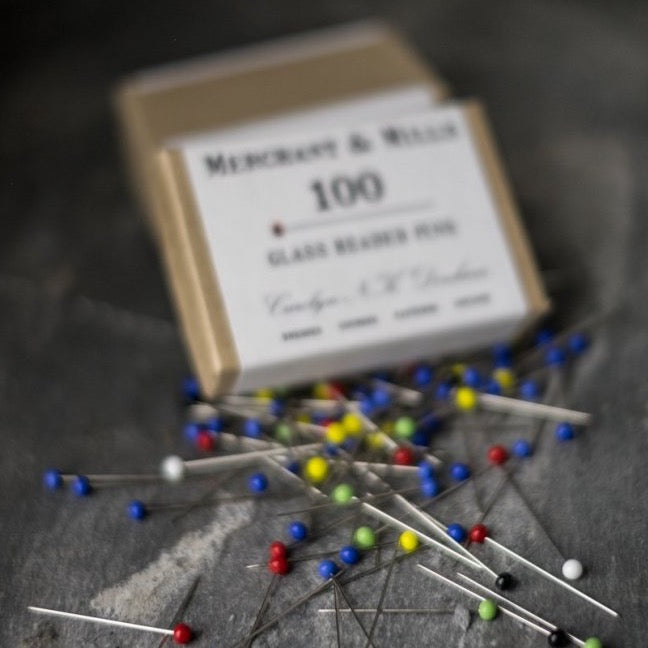 Glass Headed Pins Boxed | Merchant & Mills | Stitch Piece Loop | Online Fabric & Sewing Supplies | A carefully curated range focusing on ethically produced & sustainable fabrics of the highest quality, perfect for the modern & considered sewist’s memade wardrobe | Australia