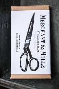 Tailor's 8" Scissors | Merchant & Mills | Stitch Piece Loop | Online Fabric & Sewing Supplies | A carefully curated range focusing on ethically produced & sustainable fabrics of the highest quality, perfect for the modern & considered sewist’s memade wardrobe | Australia