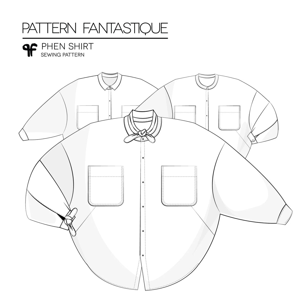 Phen Shirt | Printed Sewing Pattern | Pattern Fantastique | Stitch Piece Loop | Noosa Australia