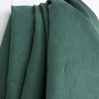 100% Linen Fabric in Bottle Green | Deep Green Linen | Linen Fabric in Solid Colours | Sewing fabric | Garment Fabric | Stitch Piece Loop | Online Fabric Store | Designer sewing fabrics & supplies for the Modern Maker | Australia