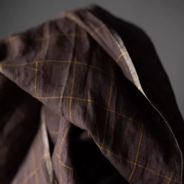 European Laundered Linen 170gsm in Sophia Plum | Merchant & Mills designer sewing fabric | Stitch Piece Loop | Australia