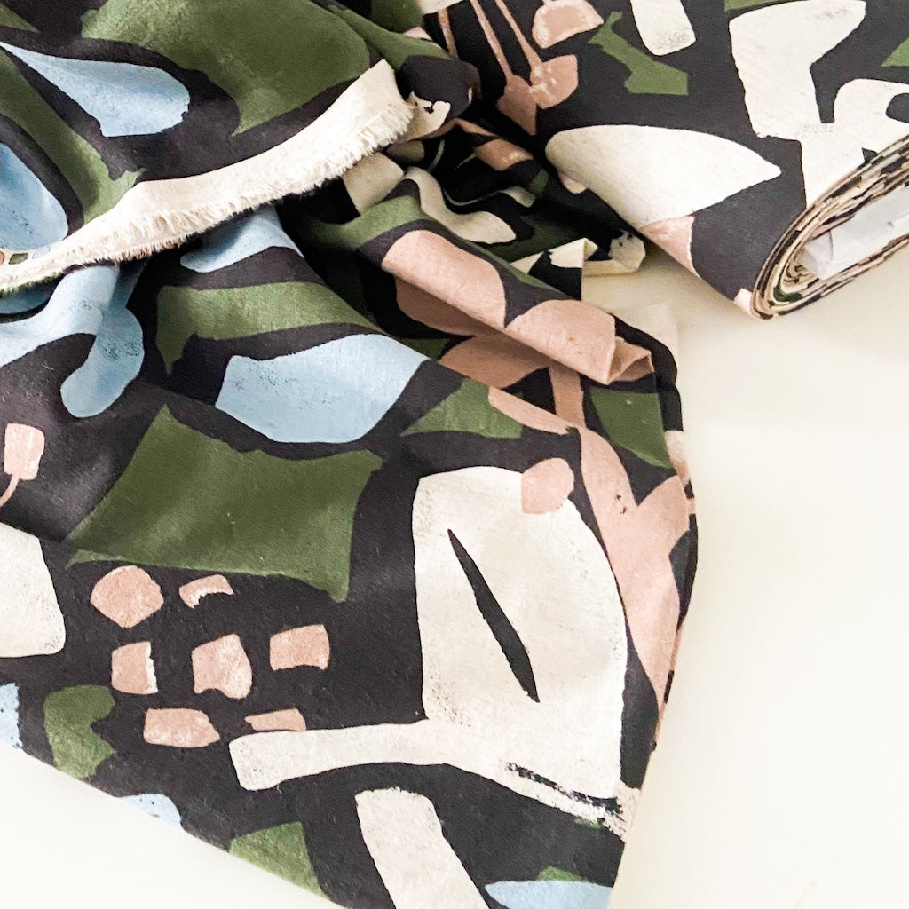 Cotton Linen Printed Sheeting Fabric | Hokkoh Fabrics | Sewing fabric | Garment Fabric | Stitch Piece Loop | Online Fabric Store | Designer sewing fabrics & supplies for the Modern Maker | Australia