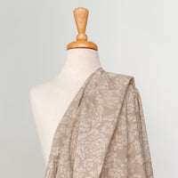 Hokkoh_FloralTexture_CottonFabric_StitchPieceLoop_Australia_Taupe_Mannequin