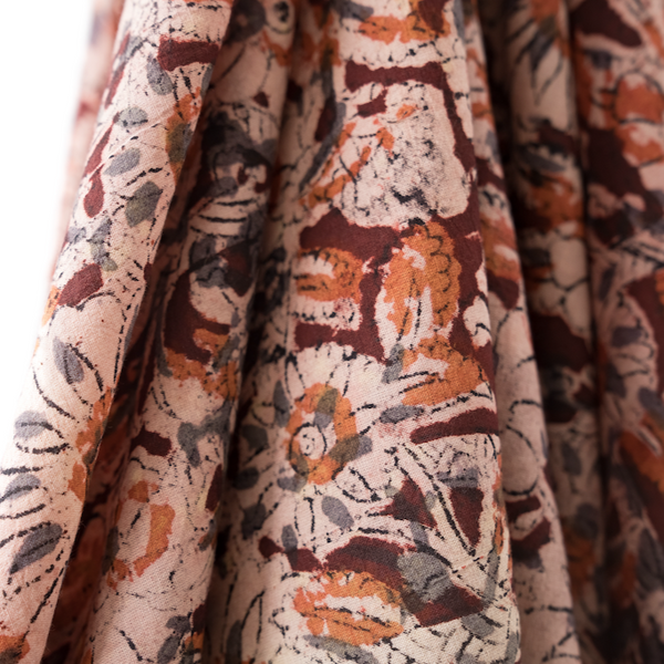 Traditional Hand Blocked Indian Cotton in Burgundy | 100% Cotton Fabric | Handmade Cotton Fabric | Sewing fabric | Garment Fabric | Stitch Piece Loop | Online Fabric Store | Designer sewing fabrics & supplies for the Modern Maker | Australia