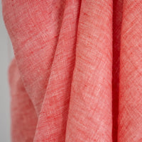 Stitch Piece Loop | Linen Chambray | Dressmaking Fabric | Sewing Fabric | Online Sewing Fabric | Sewing Supplies | Pink White Fabric | Natural Fibres Fabric | Australia