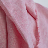 Stitch Piece Loop | Linen Chambray | Dressmaking Fabric | Sewing Fabric | Online Sewing Fabric | Sewing Supplies | Pink White Fabric | Natural Fibres Fabric | Australia