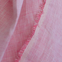 Stitch Piece Loop | Linen Chambray | Dressmaking Fabric | Sewing Fabric | Online Sewing Fabric | Sewing Supplies | Pink White Fabric | Natural Fibres Fabric | Australia