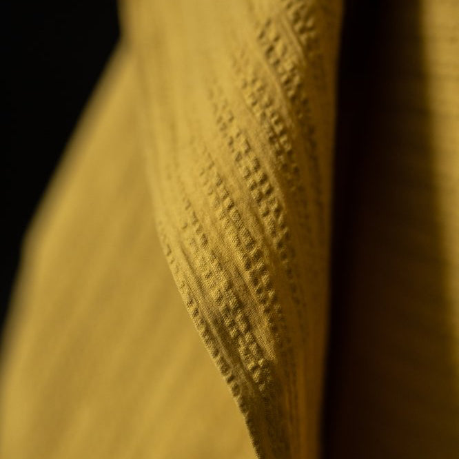 Organic Cotton Seersucker in Cantaloupe | Merchant & Mills designer sewing fabric | Stitch Piece Loop | Online Fabric Store | Dressmaking Fabrics | Designer sewing fabrics & supplies for the Modern Maker | Garment Fabric | Australia