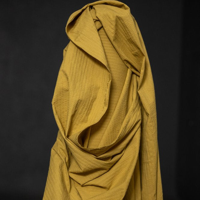 Organic Cotton Seersucker in Cantaloupe | Merchant & Mills designer sewing fabric | Stitch Piece Loop | Online Fabric Store | Dressmaking Fabrics | Designer sewing fabrics & supplies for the Modern Maker | Garment Fabric | Australia