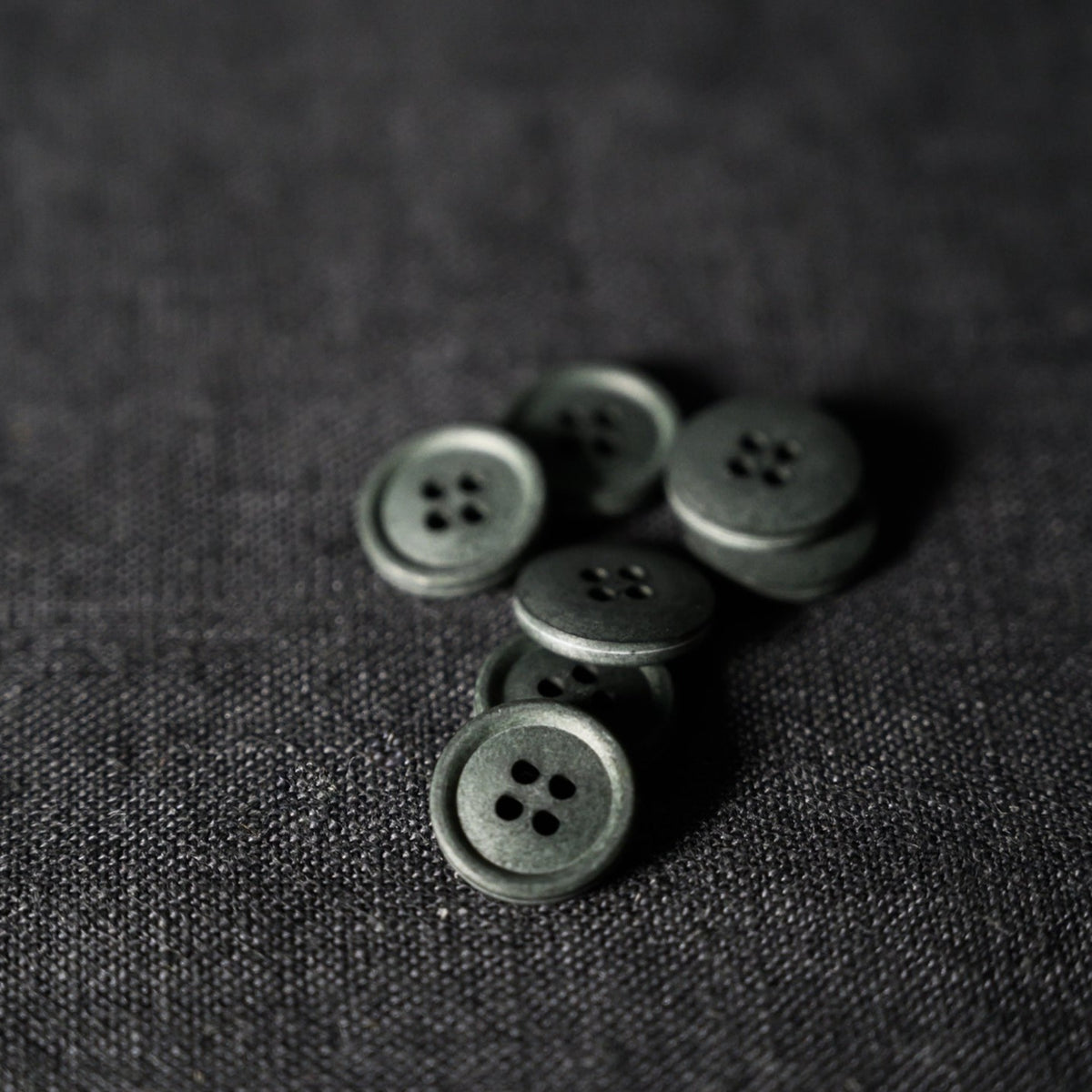 Cotton Button in Garden Slate by Merchant and Mills Dressmaking Fabric Stitch Piece Loop Australia