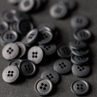 Cotton Button in Scuttle Black by Merchant and Mills Stitch Piece Loop Australia