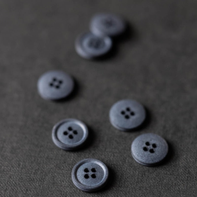 Cotton Button in Silt Grey by Merchant and Mills Stitch Piece Loop Australia