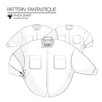 Phen Shirt | Printed Sewing Pattern | Pattern Fantastique | Stitch Piece Loop | Noosa Australia