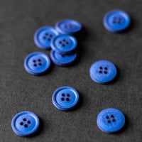 Cotton Button 15mm in Cobalt | Merchant & Mills designer sewing fabric & goods | Stitch Piece Loop Australia 