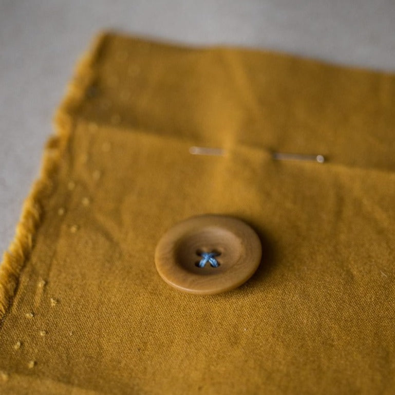 Corozo Button 18mm Gold | Merchant & Mills designer sewing fabric & goods | Stitch Piece Loop Australia