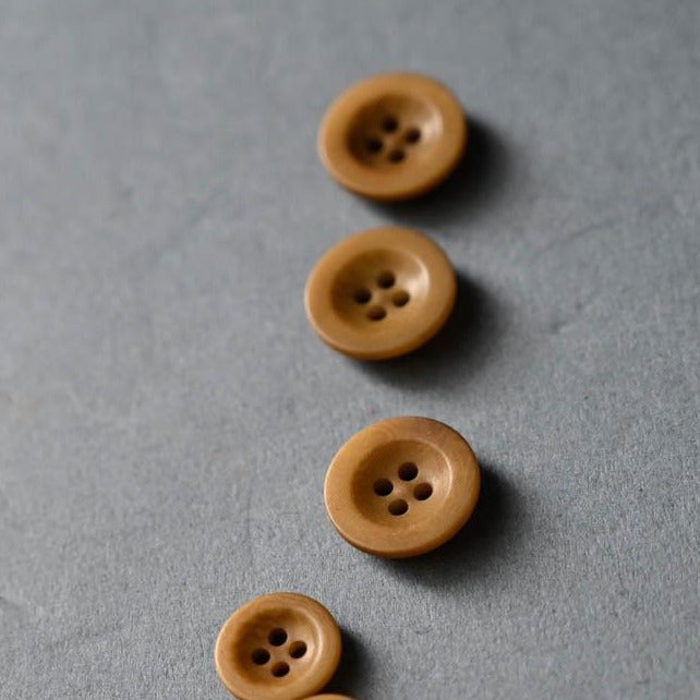 Corozo Button 18mm Gold | Merchant & Mills designer sewing fabric & goods | Stitch Piece Loop Australia