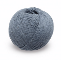 KPC Lovat DK in Denim Organic Cotton Cashmere & Silk Yarn for Knitting & Crochet Stitch Piece Loop Noosa Heads